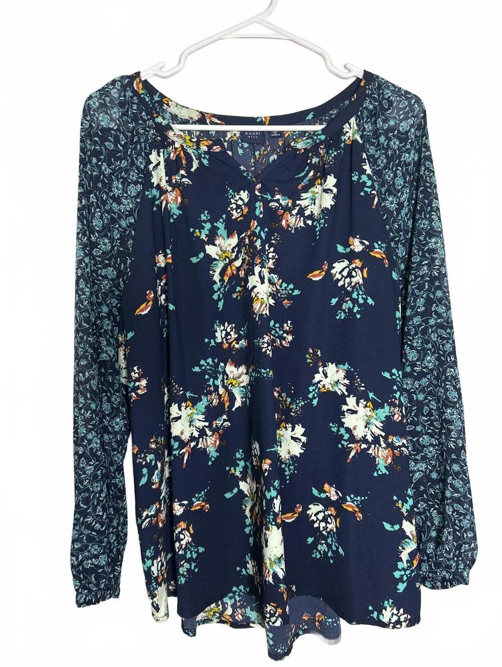 Kaari Blue XL Blouse